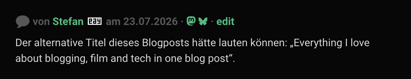 Screenshot eines per Social-Reply-Plugins zu Mastodon und Bluesky gecrossposteten Kommentars.