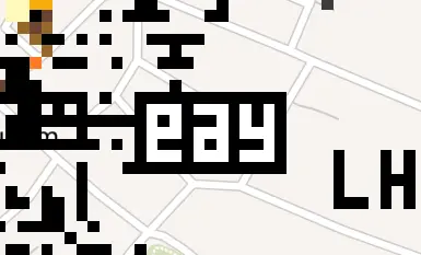 Ausschnitt aus unserem Ort mit eay-Pixel-Logo