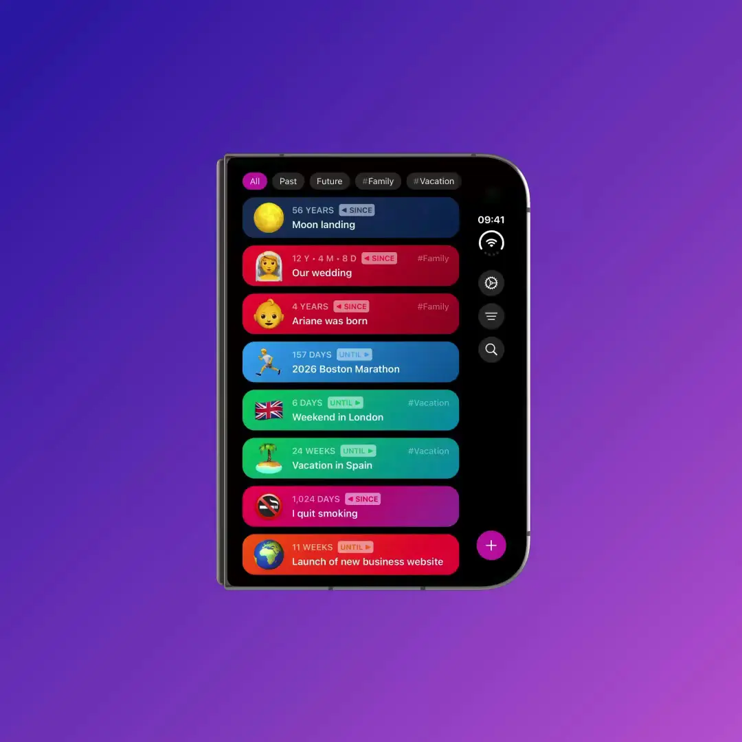 Yonks 2.0 on the outer and inner displays of iPhone Duo.