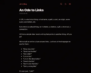 An Ode to Links | OpenGraph Preview Image