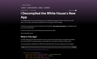 I Decompiled the White House's New App | OpenGraph Preview Image