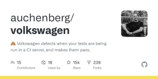 GitHub - auchenberg/volkswagen: :see_no_evil: Volkswagen detects when your tests are being run in... | OpenGraph Preview Image