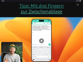 Tipp: Mit drei Fingern zur Zwischenablage | OpenGraph Preview Image