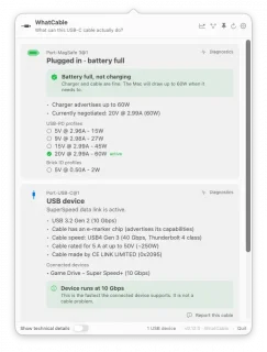 WhatCable: Know what your USB-C cable can really do | OpenGraph Preview Image
